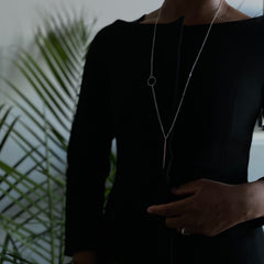 Ivory B: Silver Necklace 